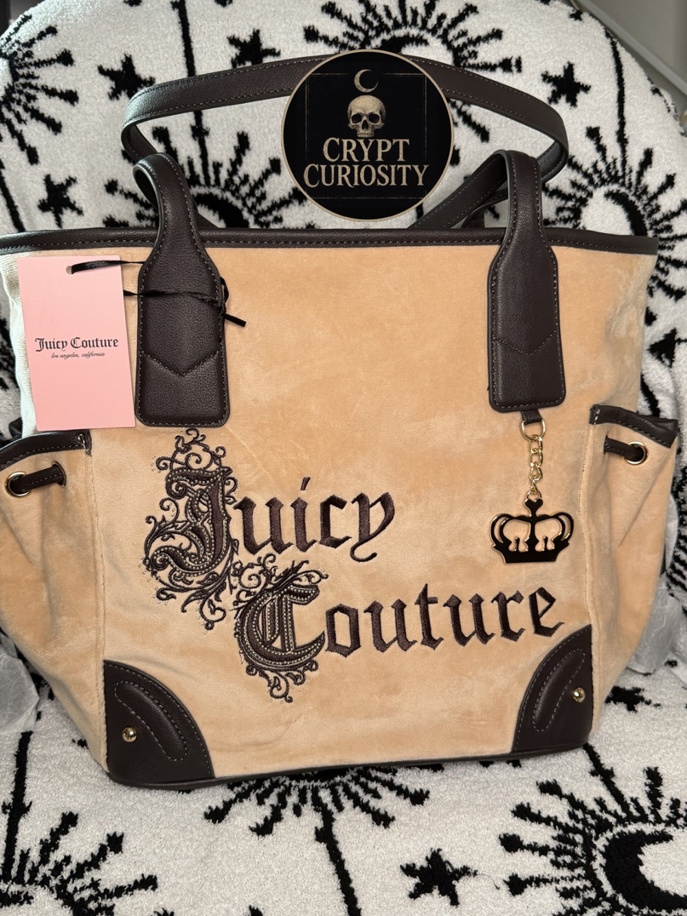 Juicy Couture Renaissance Oversized Tote Bag Blush Brown